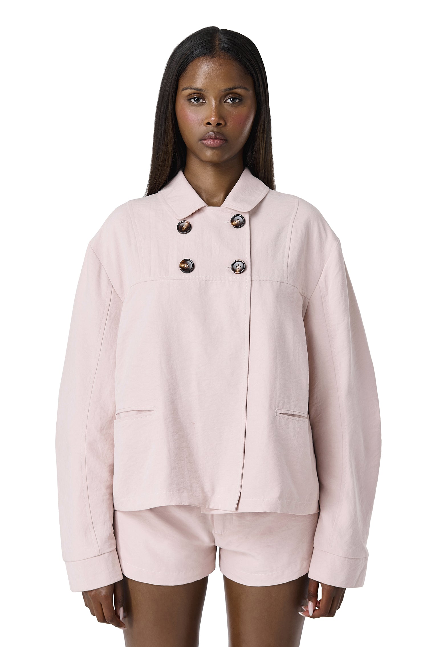 Babydoll Jacket in Powder Pink